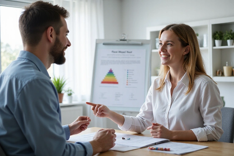 Profesional de la salud en un entorno amigable y profesional